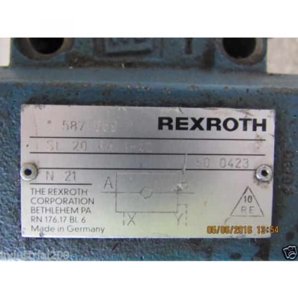 REXROTH HYDRAULIC VALVE SL20PA1-42 Origin #7 image