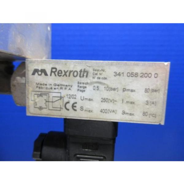 REXROTH VALVE UNIT 341 058 200 0 HE00750877 3410582000 #3 image