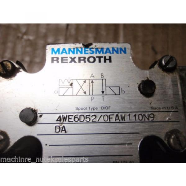 Rexroth Solenoid Operated Valve 4WE6D52/0FAW110N9DA 4WE6D52 OFAW110 4WE6-D52 #4 image