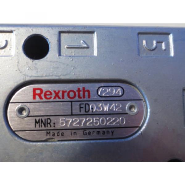 MANNESMANN REXROTH VALVE /294 FD:03W42  FD03W42 #2 image