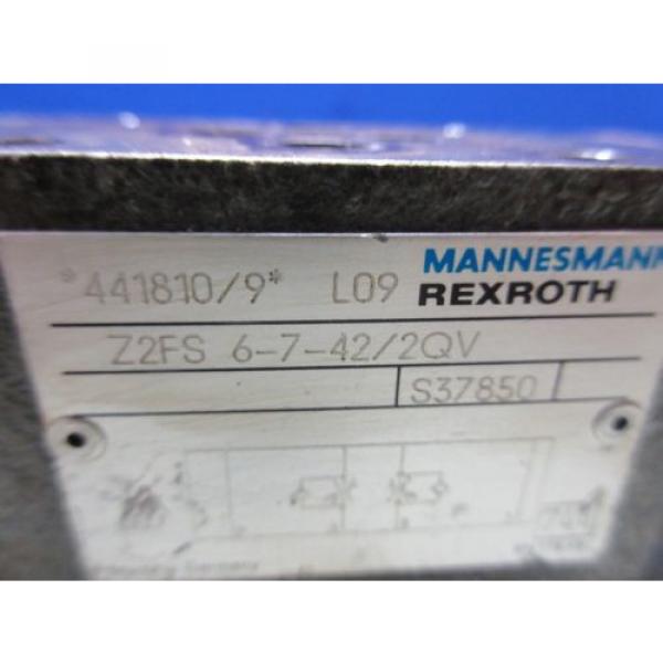 REXROTH VALVE Z2FS 6-7-42/2QV 441810/9 L19 Z2FS6-7-42/2QV #4 image