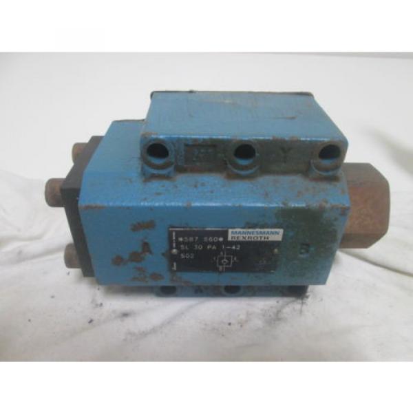REXROTH 587560 SL30PA 1-42 HYDRAULIC VALVE AS PICTURED #1 image
