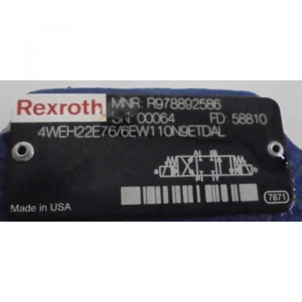 REXROTH, DIRECTIONAL CONTROL VALVE, R978892586, FD58810, 110/120VAC, 50/60HZ #2 image