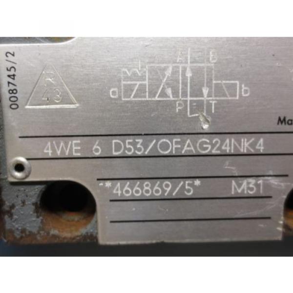 REXROTH  VALVE 4WE 6 D53/OFAG24NK4 4WE6D53/OFAG24NK4 4WE 6 D53/0FAG24NK4 #2 image