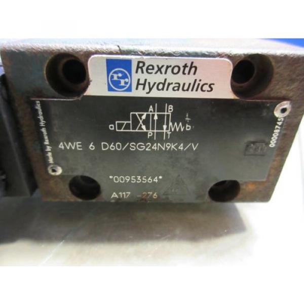 REXROTH HYDRAULIC VALVE 4WE 6 D60/SG24N9K4/V 4WE6D60/SG24N9K4/V #2 image