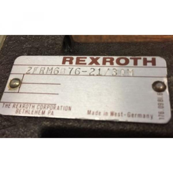 REXROTH 2FRM 6B76-21/30M FLOW CONTROL VALVE Germany #3 image