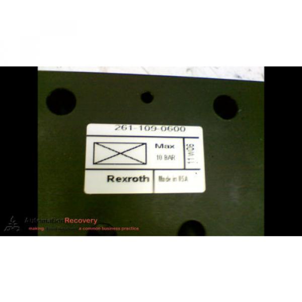 REXROTH 2611090600 VALVE BLANKING PLATE, Origin #169550 #2 image