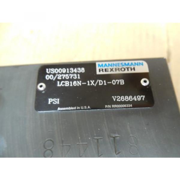 Mannesmann Rexroth LCB16N-1X/D1-07B LCB16N1XD107B origin #5 image