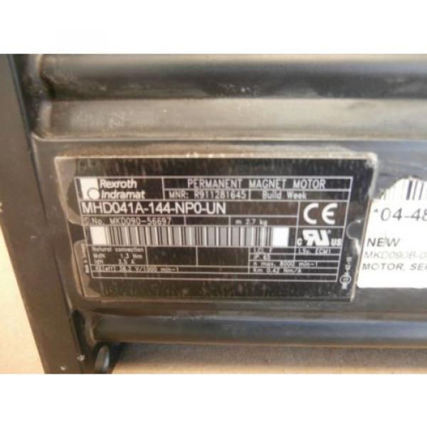 REXROTH INDRAMAT MHD041A-144-NP0-UN PERMANENT MAGNET SERVO MOTOR #5 image