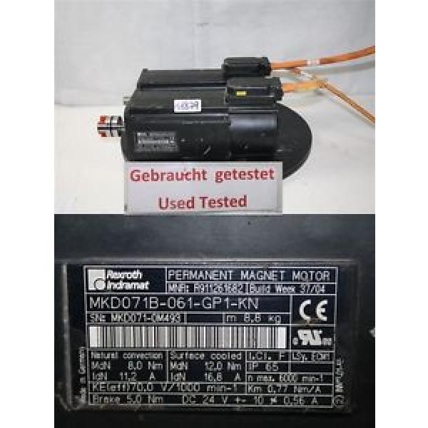 Rexroth Indramat Servomoteur MKD071B-061-GP1-KN R911261682 #1 image