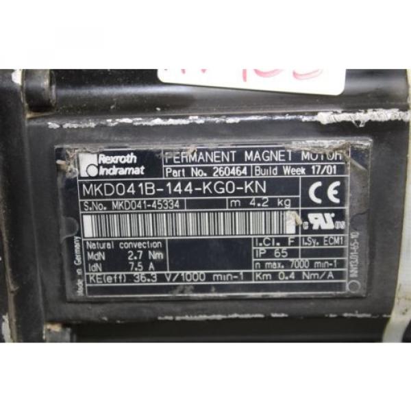 Rexroth Indramat MKD041B-144-KG0-KN Servomotor GTP095-M01-B03 #3 image