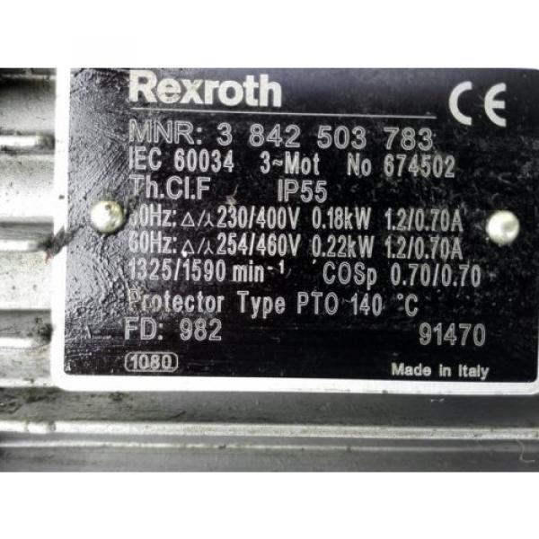 REXROTH MOTOR MIT GETRIEBE 3 842 503 783 i 15 #3 image