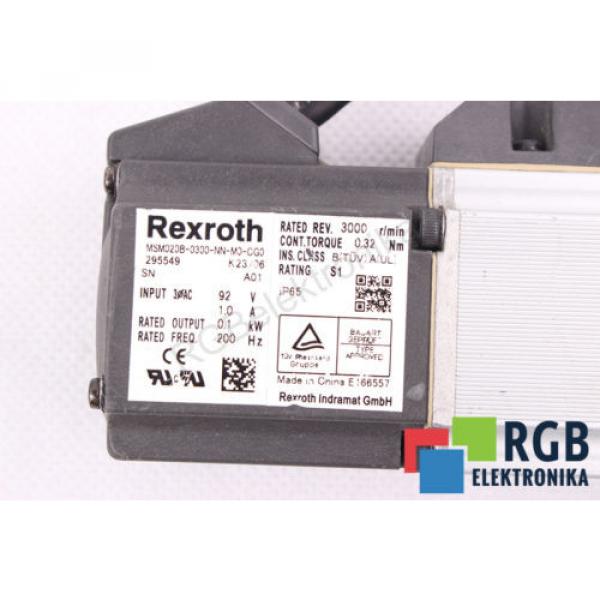 MSM020B-0300-NN-M0-CG0 R911295549 01KW 92V 1A 200HZ 3000/MIN REXROTH ID27473 #5 image