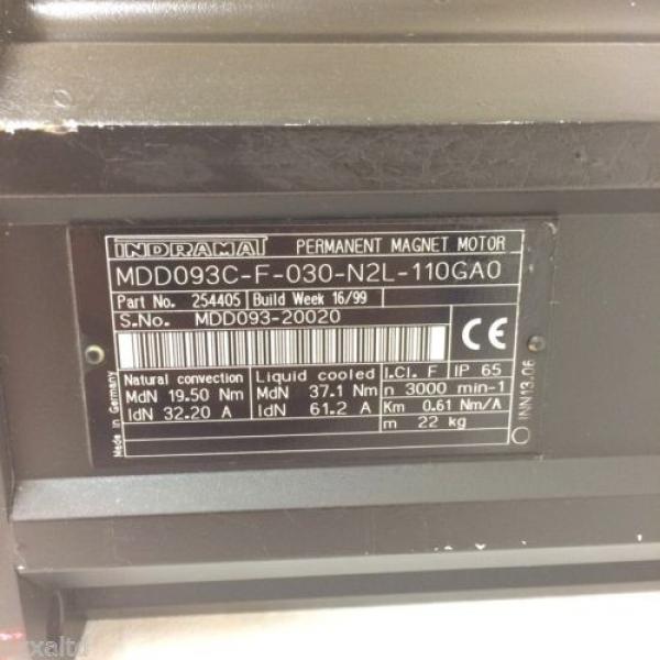 Servo Motor 254405 Rexroth Indramat MDD093C-F-030-N2L-110GA0 #4 image