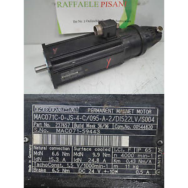 REXROTH INDRAMAT MAC071C-0-JS-4-C/095-A-2/DI522LV/S004 #1 image