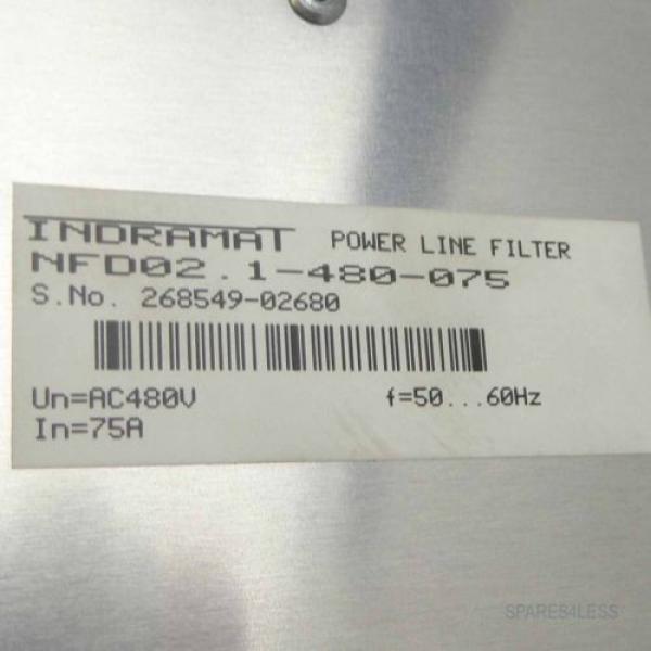 Rexroth INDRAMAT Netzfilter NFD02 1-480-075 GEB #2 image