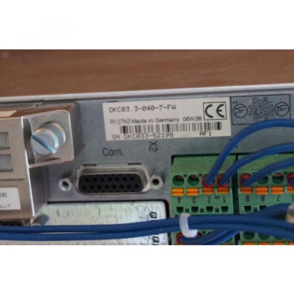 INDRAMAT REXROTH  DKC033-040-7FW #4 image