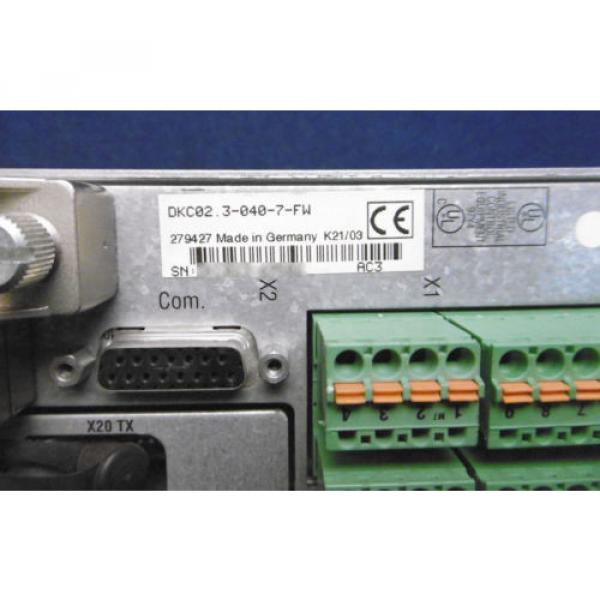 Indramat DKC023-040-7-FW  DKC0230407FW AXIS SERVO DRIVE #3 image