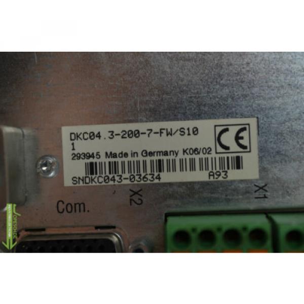 Rexroth Indramat DKC043-200-7-FW/S10 #4 image