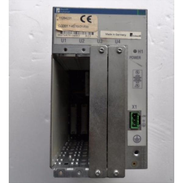 INDRAMAT REXROTH SERVO CONTROLLER PLC RACK CHASSIS CCD011-KE15-01-FW 11284231 #2 image