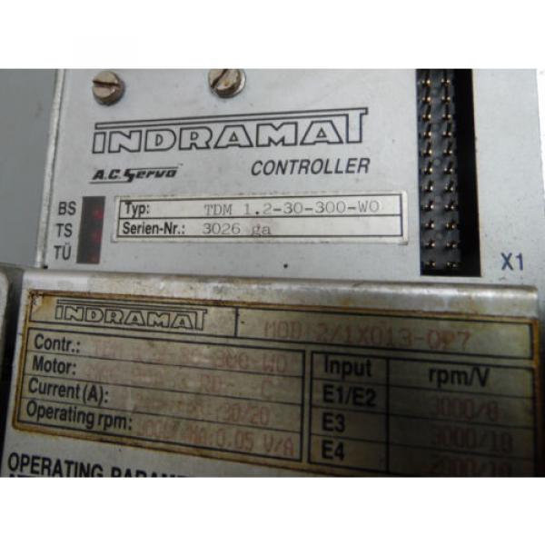 Indramat AC Servo Drive, # TDM 12-30-300-W0, TDM 12-30-300-WO, Used, WARRANTY #2 image