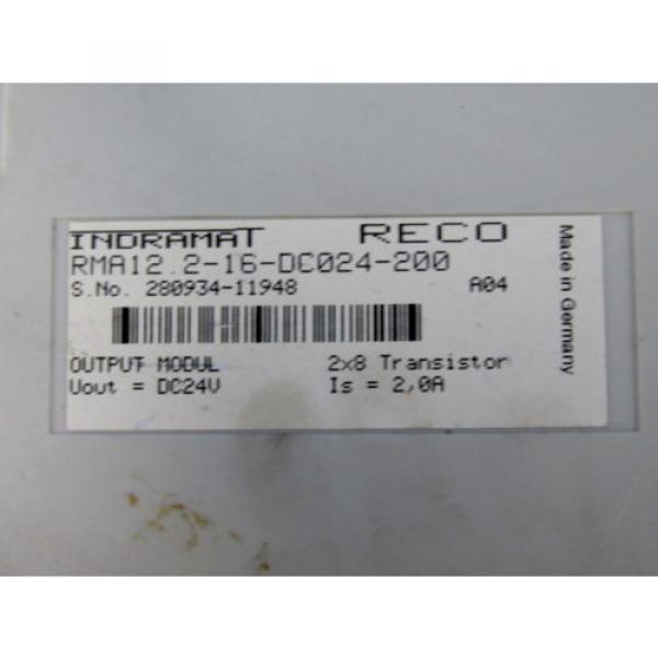 INDRAMAT RECO 24VDC OUTPUT MODULE RMA122-16-DC024-200 #2 image