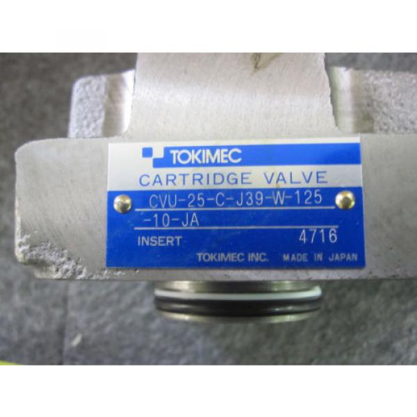 Origin TOKIMEC VICKERS CARTRIDGE VALVE CVU-25-C-J39-W-125-10-JA #3 image