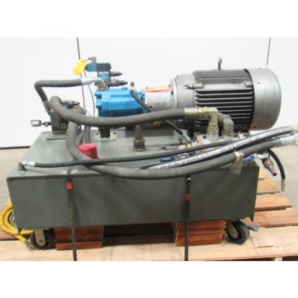 VICKERS T50P-VE Hydraulic Power Unit 25HP 2000PSI 33GPM 70 GalTank #1 image