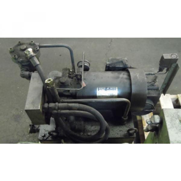 Showa 3 HP Hydraulic Unit, PVU-60-04-HX365, Used,  WARRANTY, Nachi Motor amp; Pump #3 image