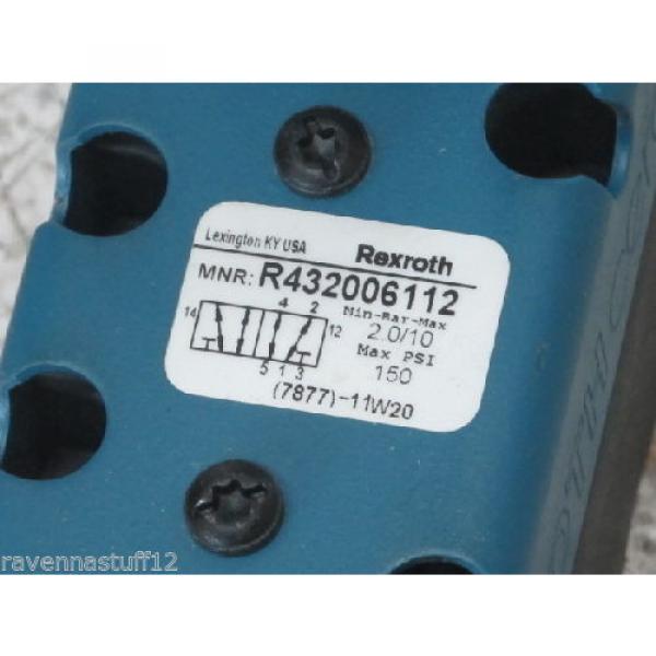 REXROTH R432006112  24VDC 4-PIN VALVE Origin NO BOX #3 image