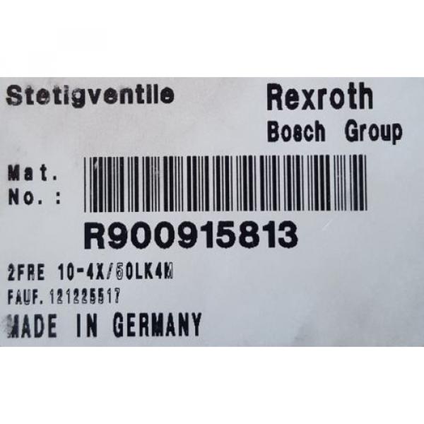 Origin  REXROTH 2FRE10-44/50LK4M CONTROL VALVE R900915813  2FRE 10-44/50 BOSCH #4 image