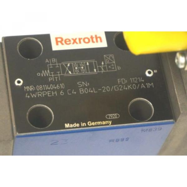 Origin BOSCH REXROTH 0-811-404-610 SERVO VALVE 4WRPEH 6 C4 B04L-20/G24K0/A1M #5 image