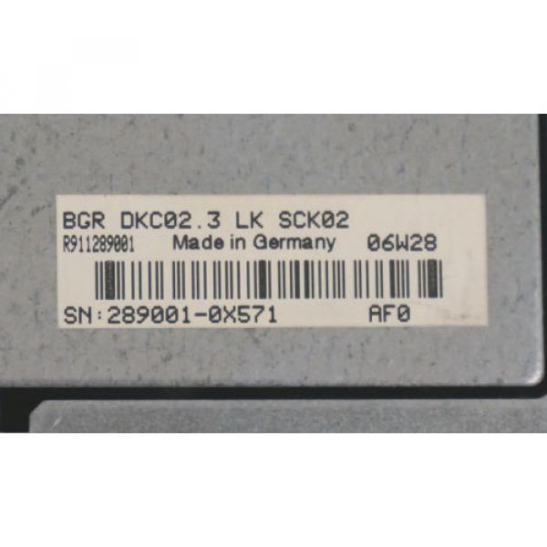 REXROTH INDRAMAT DKC023-040-7-FW SERVO DRIVE W/ BGR-DKC023-LK-SCK02 #4 image